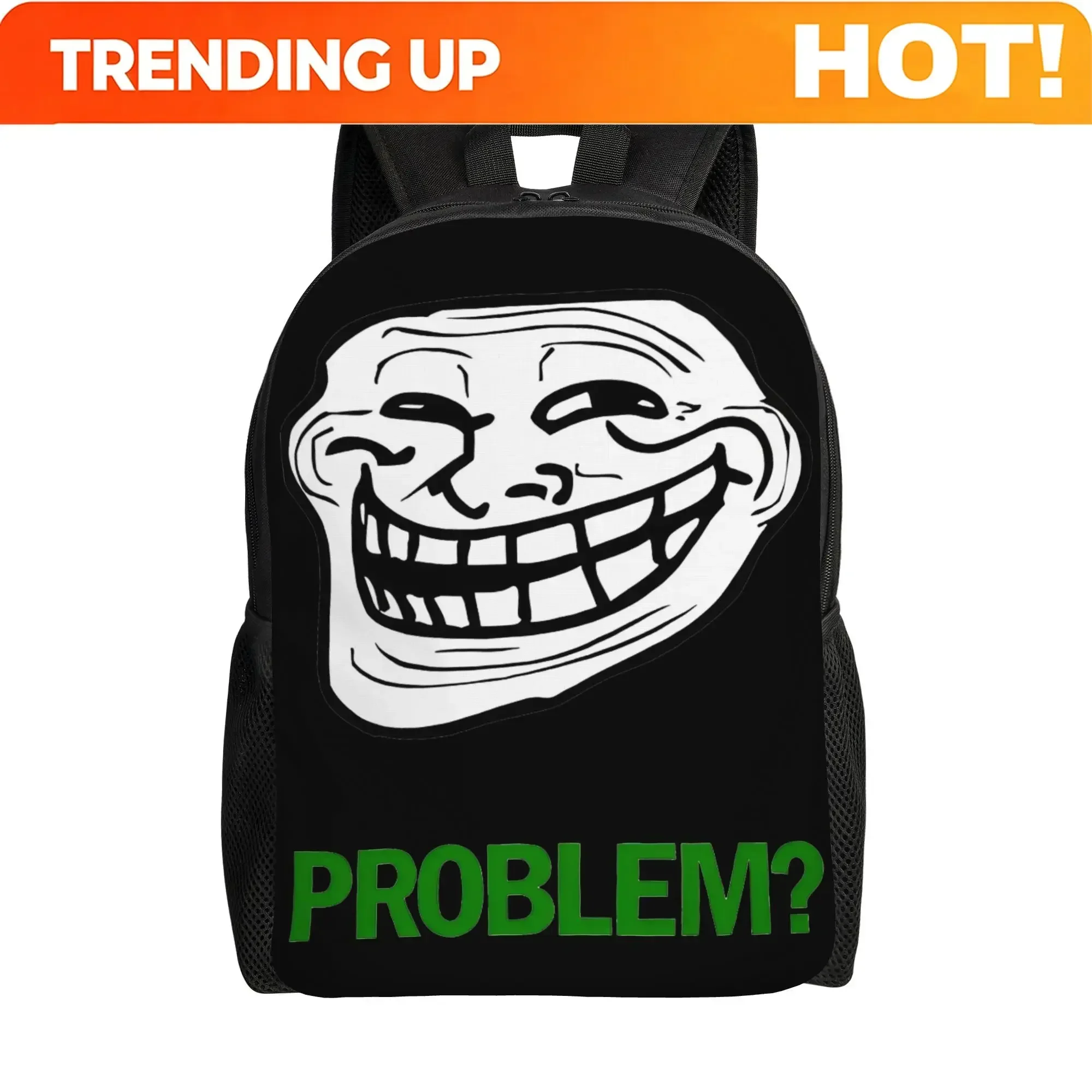Custom Bag Rage-comic-meme Backpack Travel Backpacks Male Novelty School Bags Colorful Lightweight Rucksack