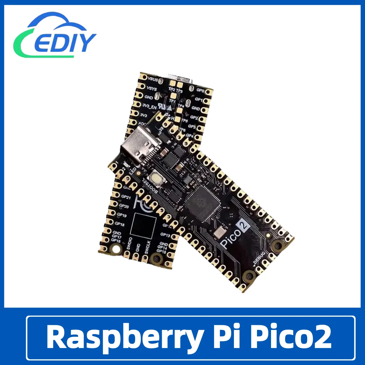 لوحة تطوير Raspberry Pi Pico2 RP2350 متحكم صغير Raspberry Pi Pico2 RP2040Typec