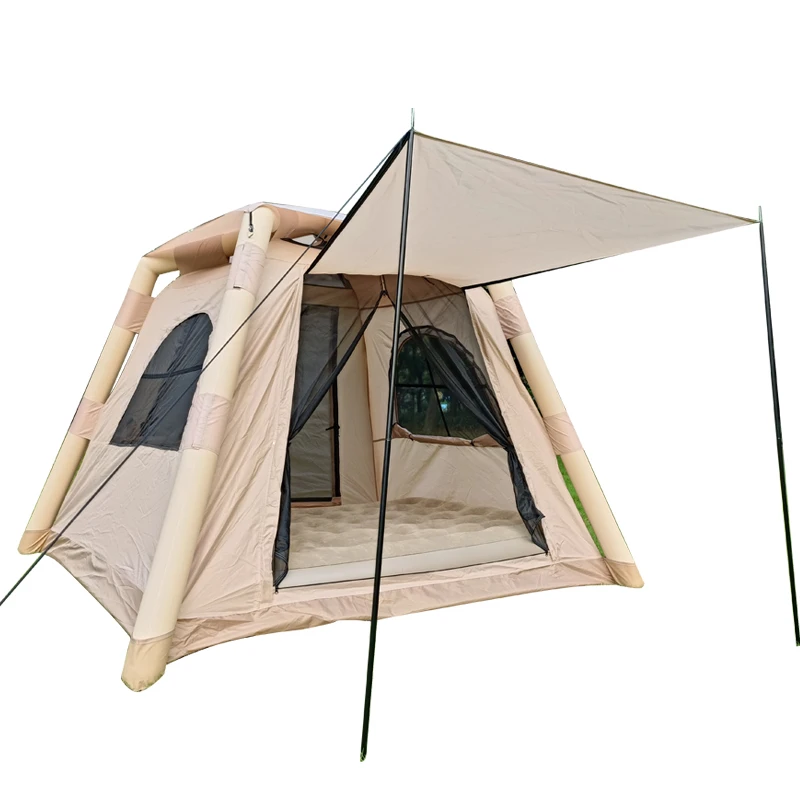 

Portable Small Inflatable Tent with Waterproof Oxford Cloth Rainproof Outdoor Camping Equipment Cabin Design
