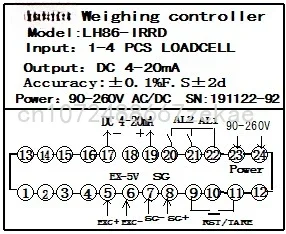 6 LED digital weight controller