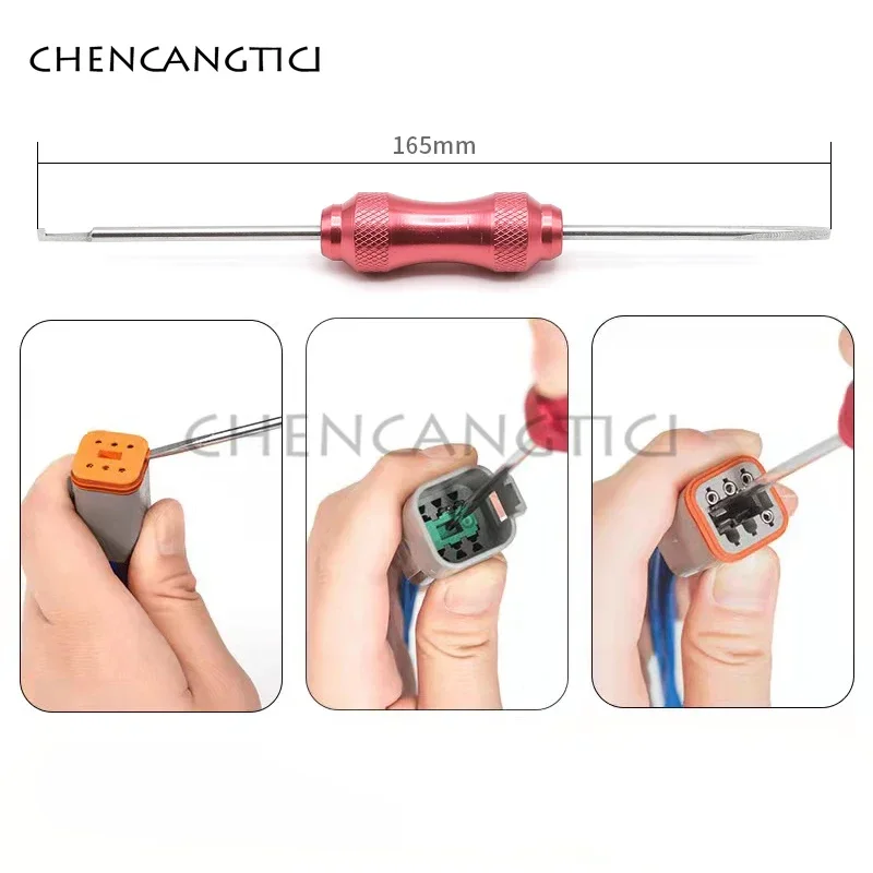 1 Pc Deutsch DT Terminal Removal Tool Wedge Lock Clip Stripper Car Electrical Wiring Crimp Connector Pin Extractor Tools