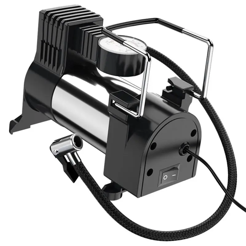 

AT51-Portable Electric Tire Inflator Pump: Multifunction Vehicle Air Pump With 12V Compressor For Small Vehicles Durable Easy In