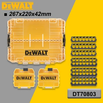 DEWALT Original Large Tough Case cacciavite Bit Parts Storage Box accessori per utensili elettrici 3 pezzi 26.7x22x4.2mm DT70803-QZ