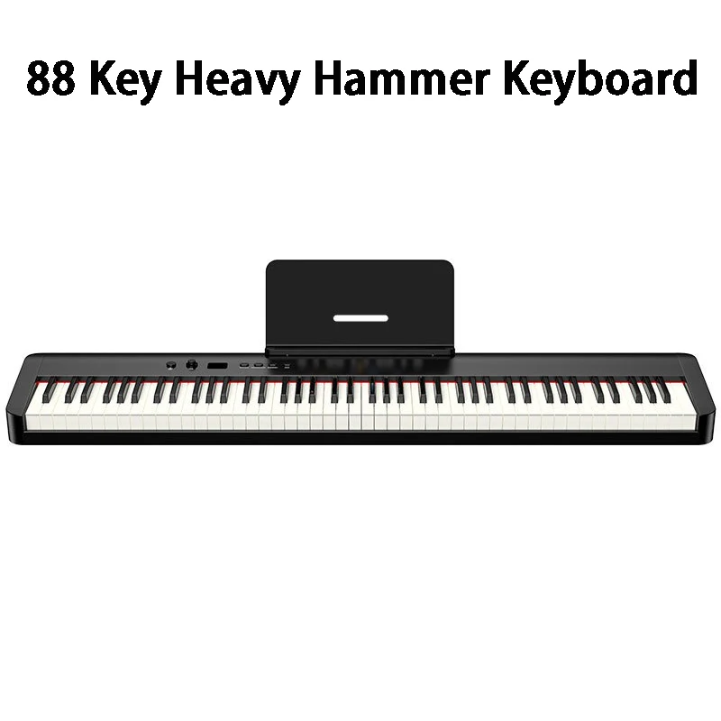 

Adult Electronic Piano 88 Key Digital Pianos Professional Keyboard Midi Bluetooth Heavy Hammer Keys Portable Electronic Organ