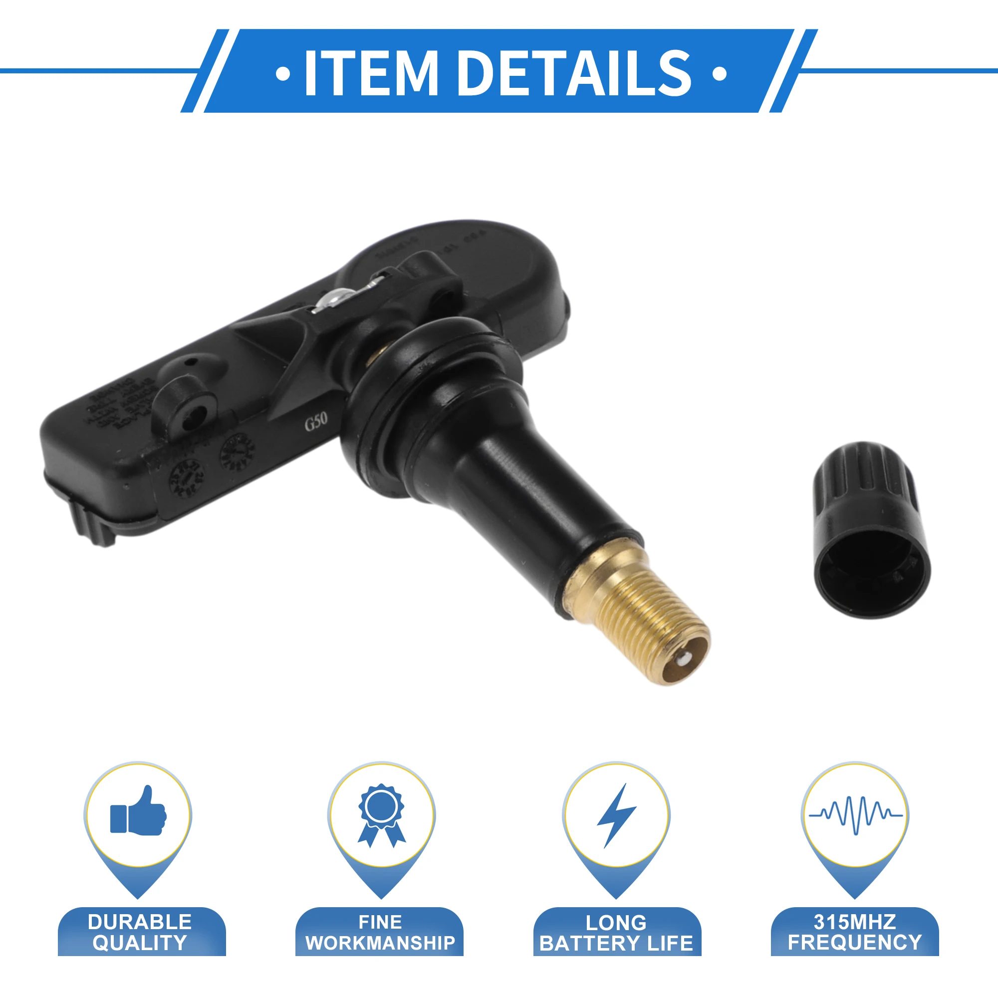 

UXCELL Tire Pressure Sensor TPMS Sensor 315MHz No.28103AJ00/28103AG01A/28103AG01B for Subaru Crosstrek 2016-2017