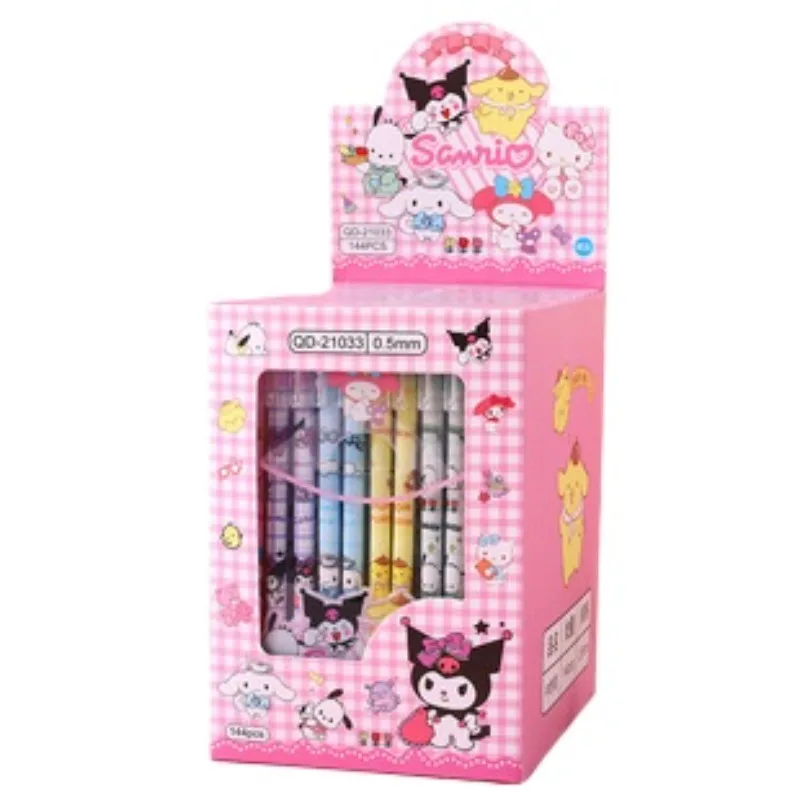 

6-12pcs/lot Sanrio Kuromi Erasable Gel Pen Cute Pochacco 0.5mm Blue Ink Neutral Pens Promotional Gift Office School Supplie