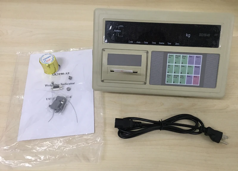 XK3190-A9P Electronic Truck Scale Weighing Indicator With Built-in Printer Battery Remove for air Shipping