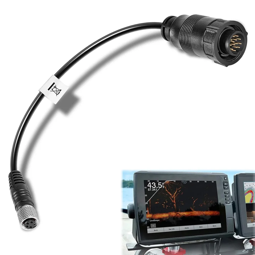 Replacement for1852073MKR-US2-13Universal Sonar2Adapter Cable Trolling Motors to HUMMINBIRD XPLORE APEX SOLIX Onix Chartplotter