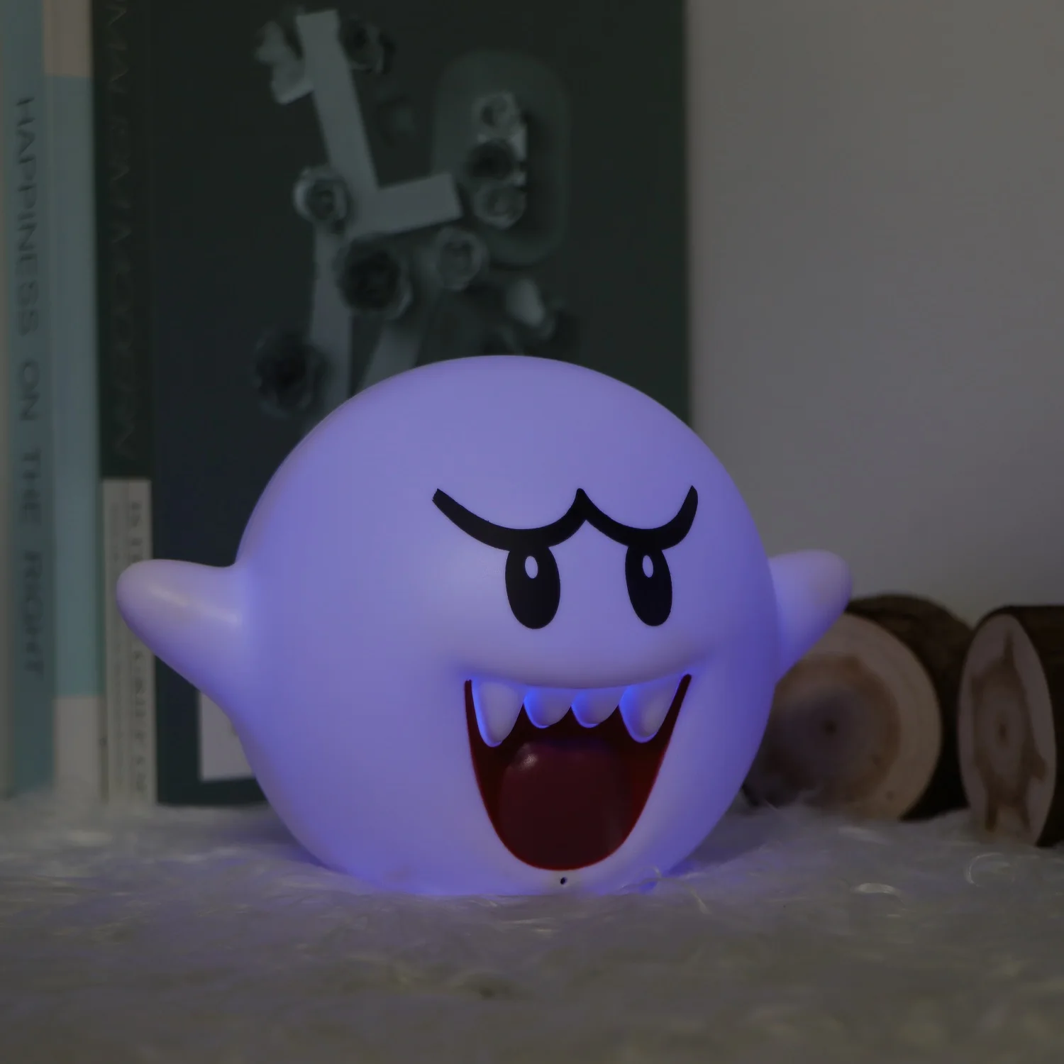 Novel Halloween Night Light Silicone Ghost Pumpkin Shapes Rechargeable Touch Bedside Sleep Lamp Decoration Great Gift