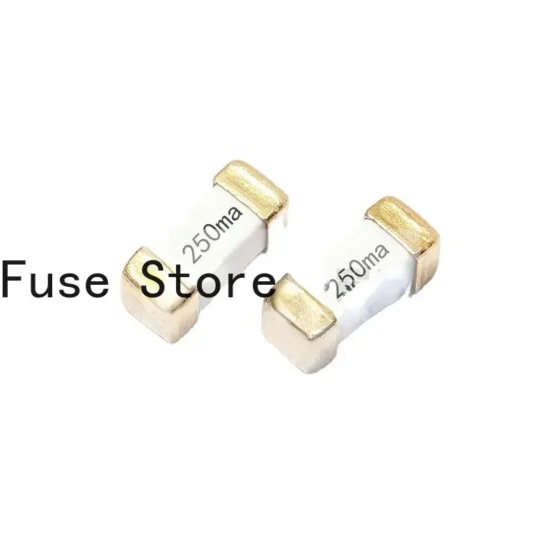 

20PCS 250mA250V SMD Slow Blow Fuse 1808/6125/2410-T025 250mA 6.1x2.5