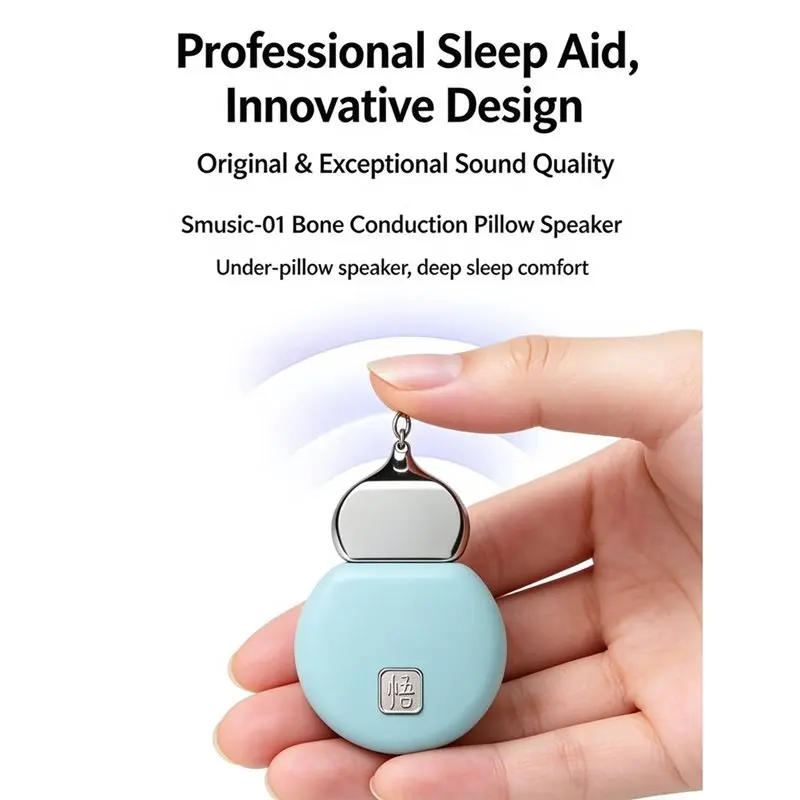 FYBL-Portable Music Box Sleep Aid With Bone Conduction, Bluetooth, White Noise, Under-Pillow Music, Convenient For Home