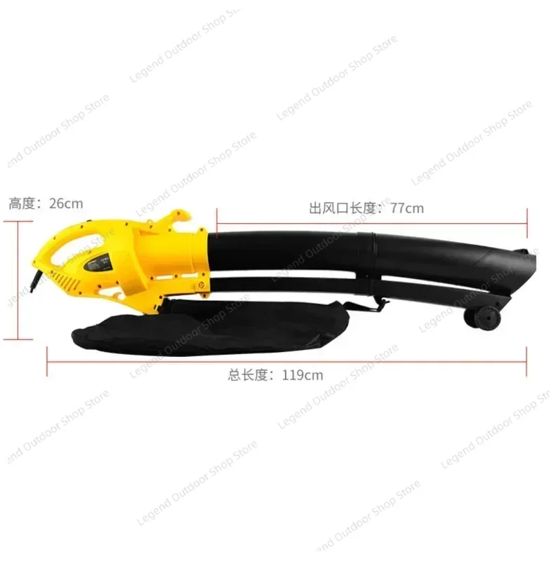 220V 3000W Electric 2‑in‑1 Leaf Blower & Vacuum 30L Collection Bag High Power Garden Blowing Suction Cleaning Tool