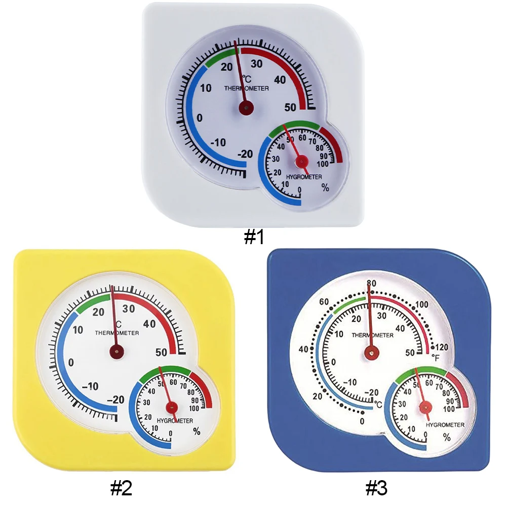 Higrometer Analog Berbentuk Labu, Pengukur Suhu dan Kelembapan, Tidak Perlu Baterai untuk Gudang/Laboratorium/Aptek/Rumah Kaca
