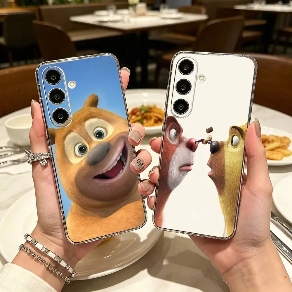 Boonie Bears A-Animation  Phone Case For Samsung A71, A70, A52, A51, A40, A30, A20 Transparent Cover