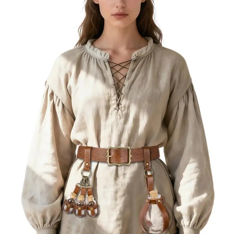 Halloween Vikinges Costume Accessories Medieval Knightes Costume for Adult Men