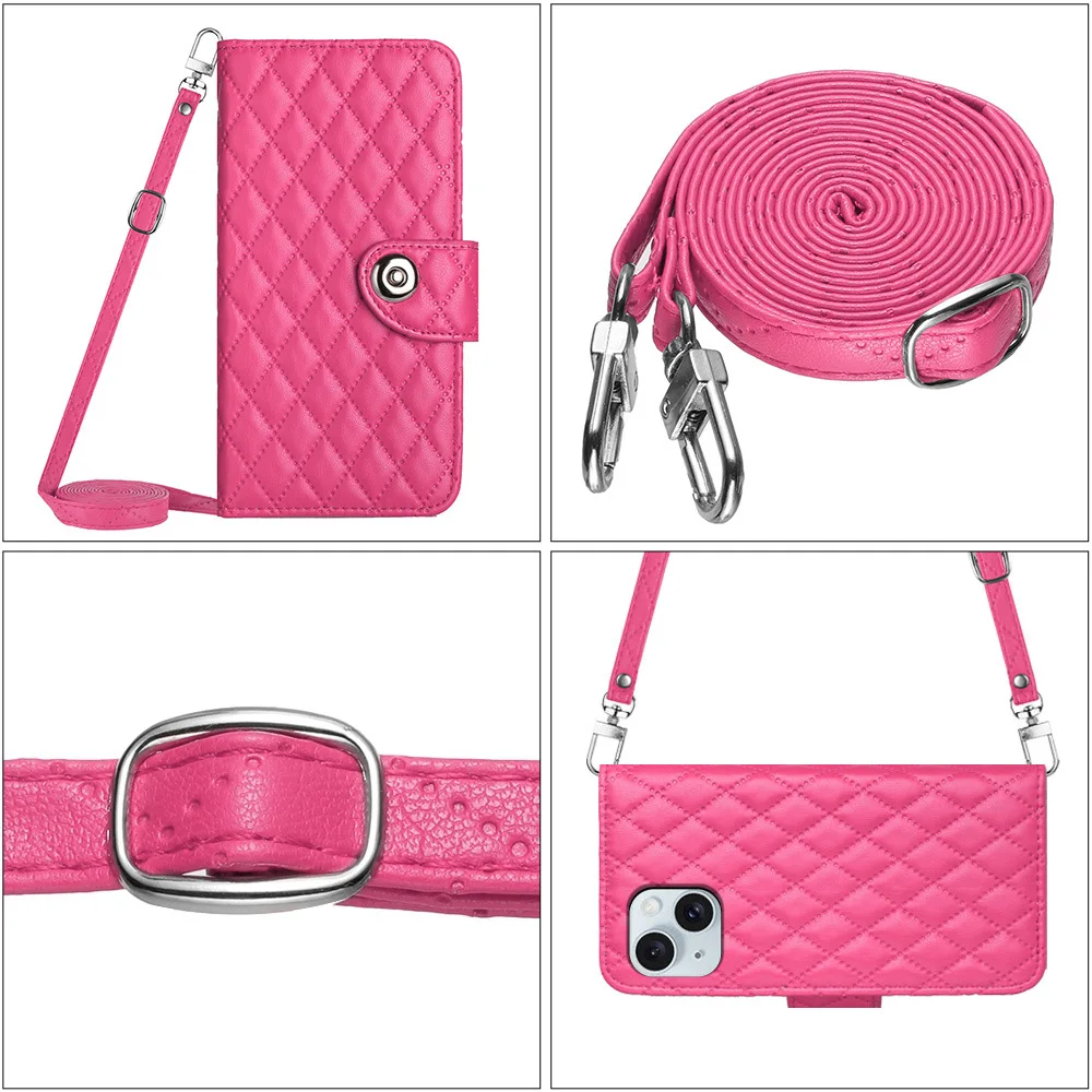 Crossbody Leather Handy Strap Wallet Case For Ulefone Note 21 20 Pro 19 18 Ultra 17 16 14 Multi 7 Cards Flip Phone Bag Cover
