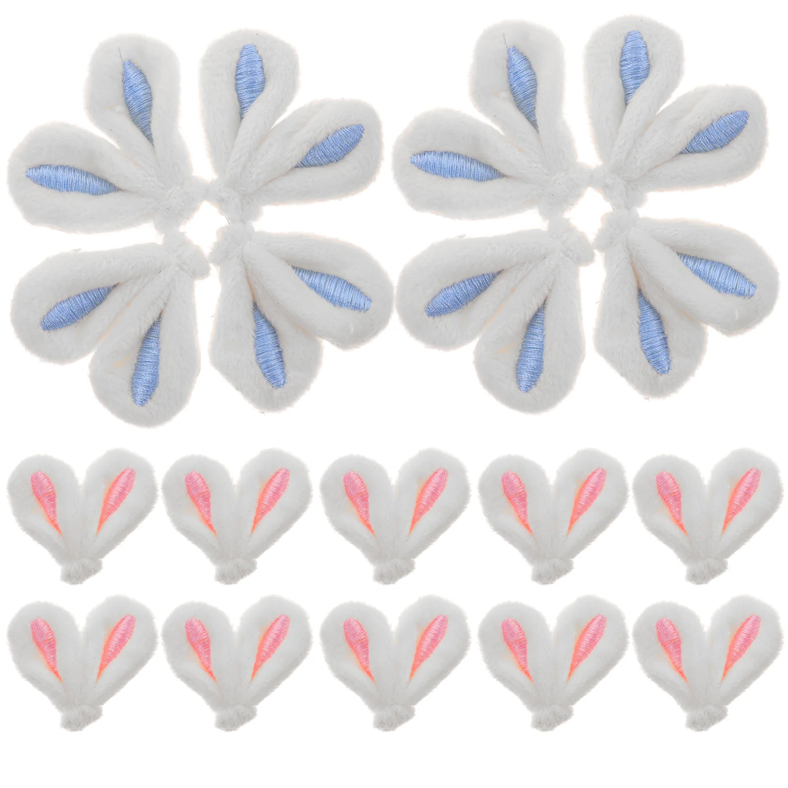 20 Pcs DIY Rabbit Ears Hair Accessories Handicraft Decor Creative Hairpin Clip Case Plush for Cellphone Decorations Cute