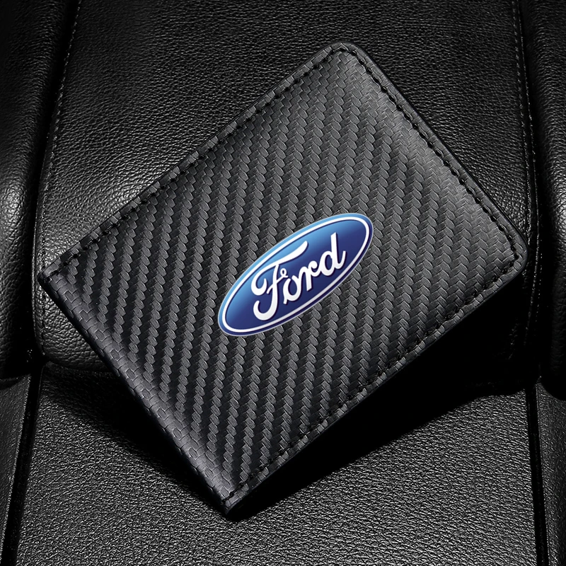 Car Covers for Documents Designer Travel Wallets Leather Card Holder For Ford C-Max Kuga Ranger Raptor KA Fusion ST Transit Edge