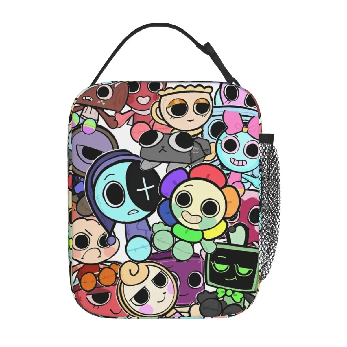 Dandys World لعبة فيديو معزولة أكياس الغداء وجبات كبيرة الحاويات حقيبة للحفاظ على البرودة علب الاغذية حمل كلية نزهة الغذاء حقائب اليد