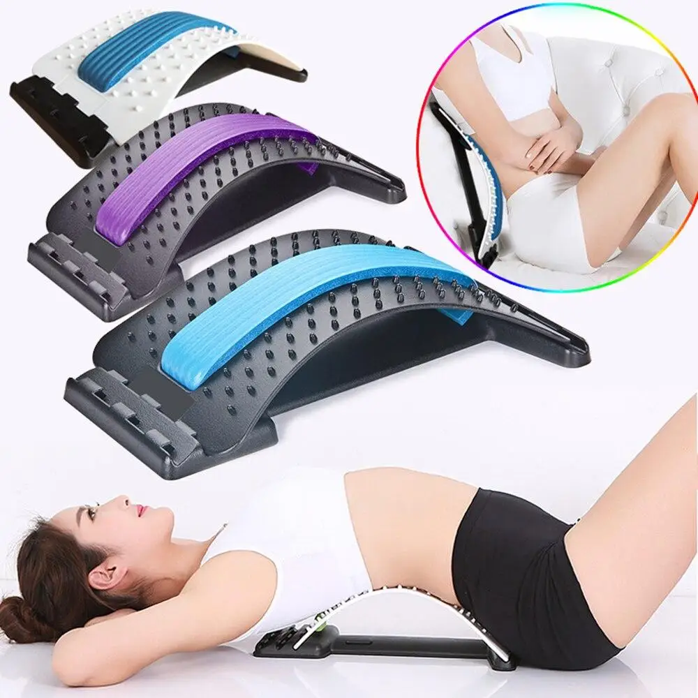 Back Massager Stretcher Equipment Massage Tools Massageador Magic Stretch Fitness Lumbar Support Relaxation Spine Pain Relief