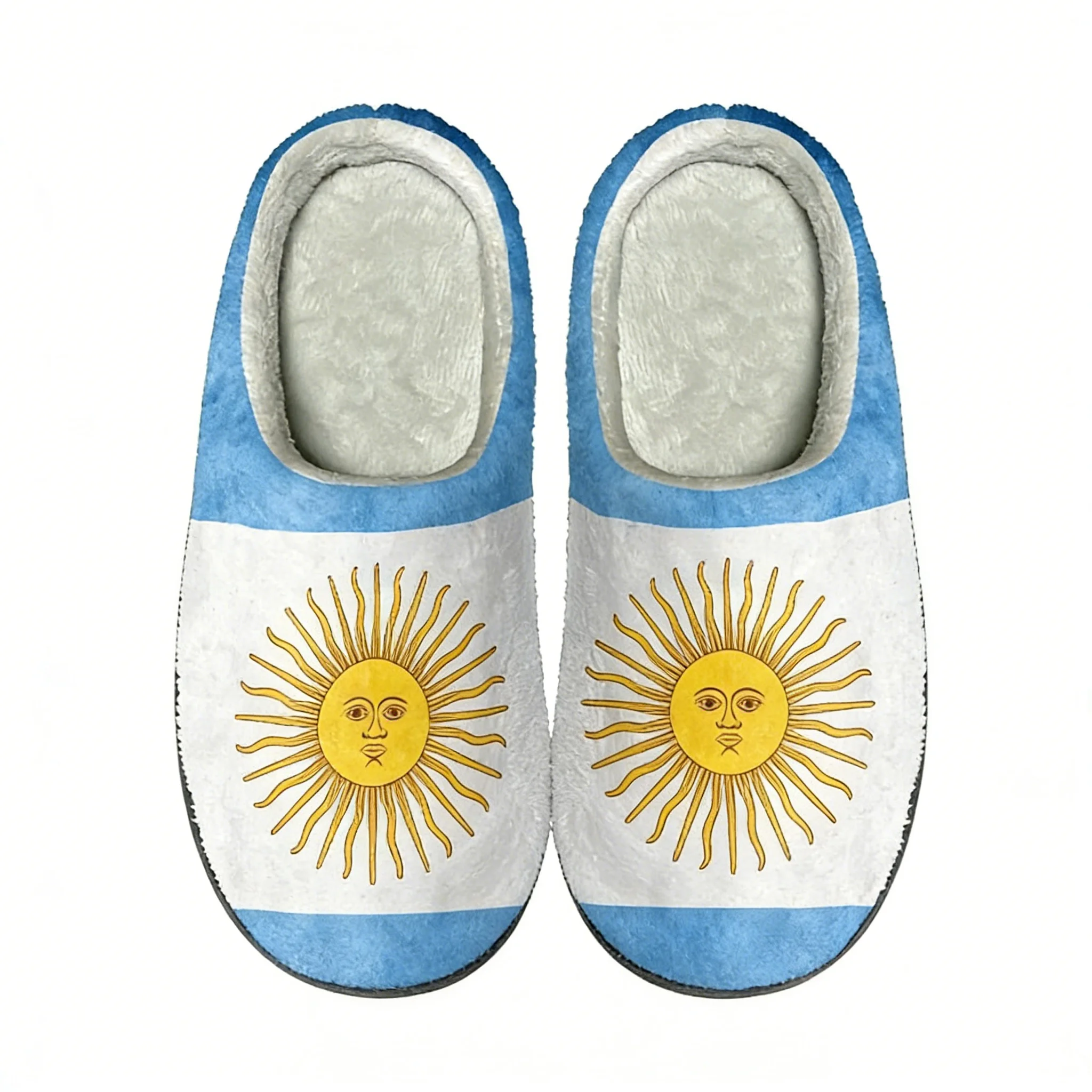 

Новые женские хлопковые тапочки на осень-зиму с принтом флага Аргентины, домашние тапочки с возможностью индивидуального заказа, удобная обувь для дома, Zapatos Mujer