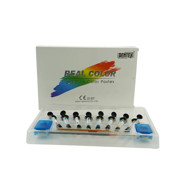 High Quality Color Pastes Resin Kit Dental Light Cure Composite