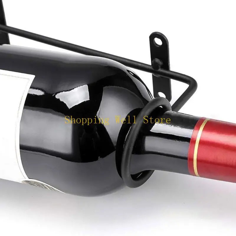 KX4B 6pcs Metal Guochi portaoggetti Organizzatori a parete Porta a bottiglia per vino a parete Fornitura da cucina Decor con