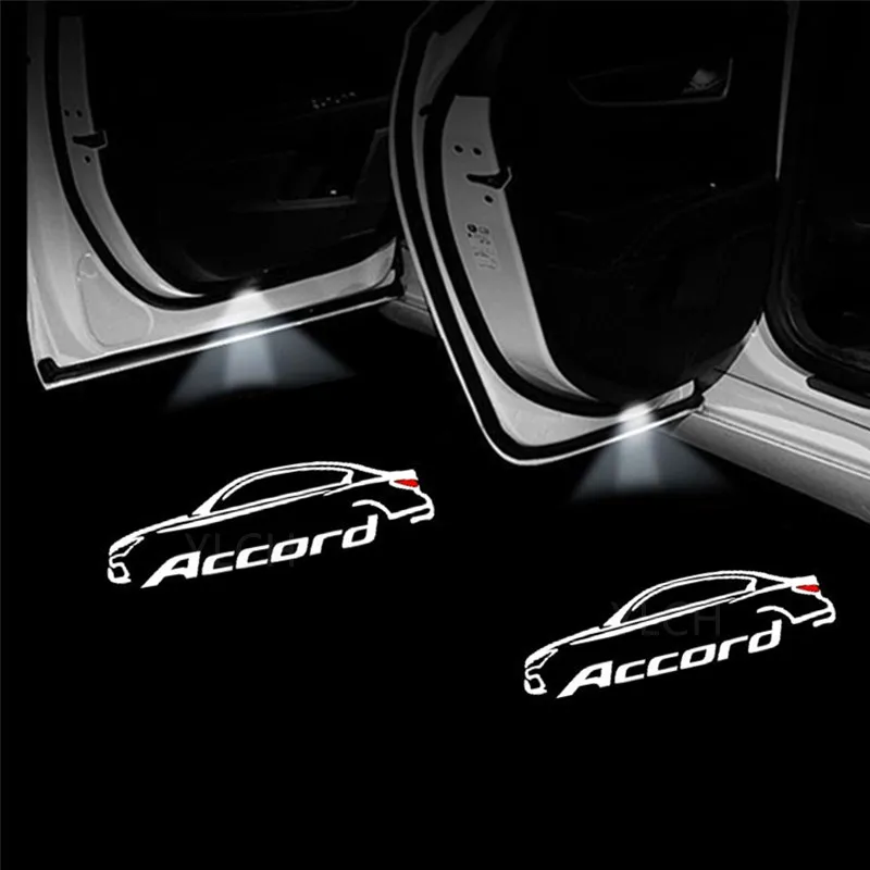 2PCS For Honda Accord 10th 7th 8th 9th 2003-2020 2021 2022 2023 Led Car Door Welcome Light Laser Logo Projector Auto Accessories