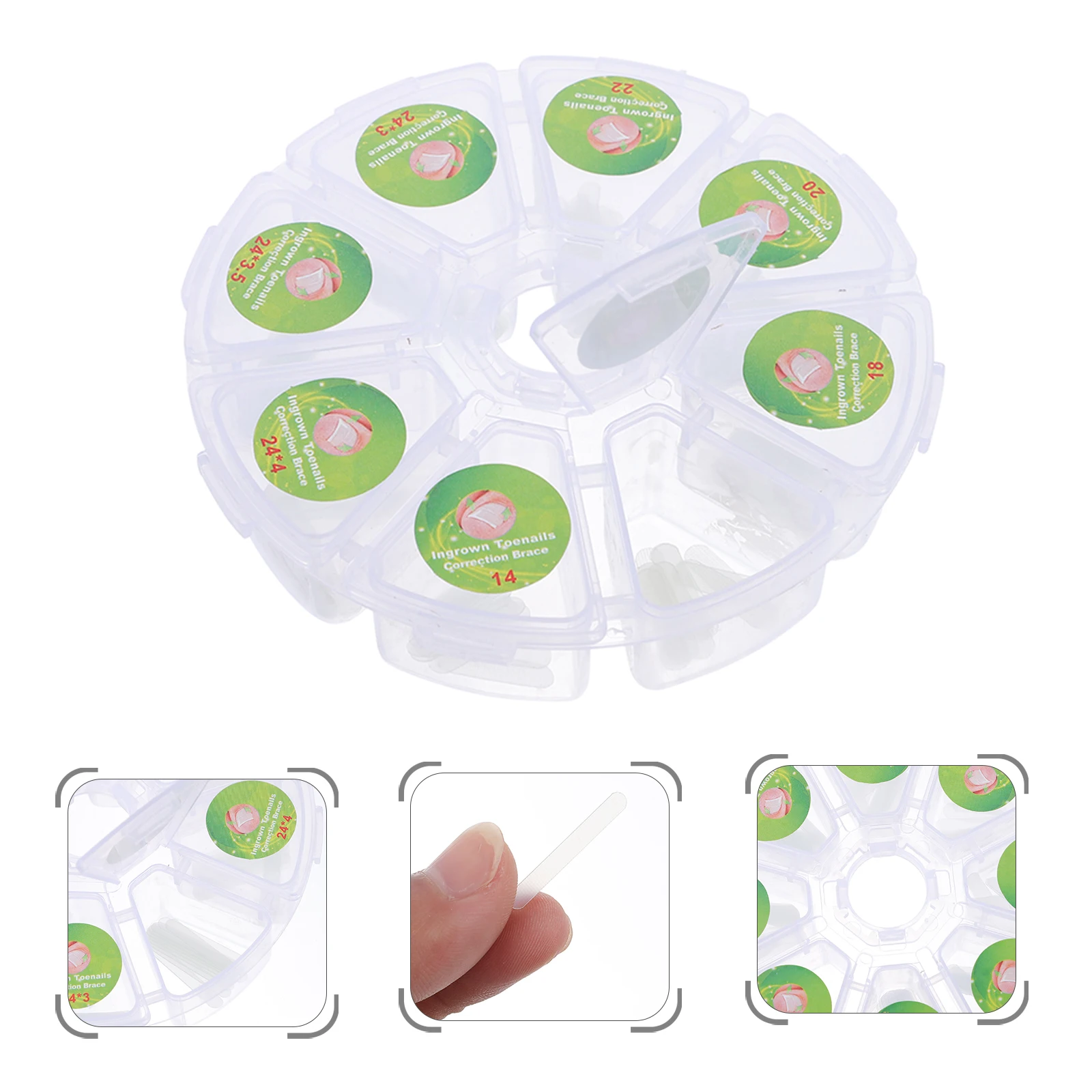 

100 шт., наклейки для вросших ногтей, прозрачный инструмент для ухода за ногтями для инкрустации ногтями и способствующий обычный рост ногтей