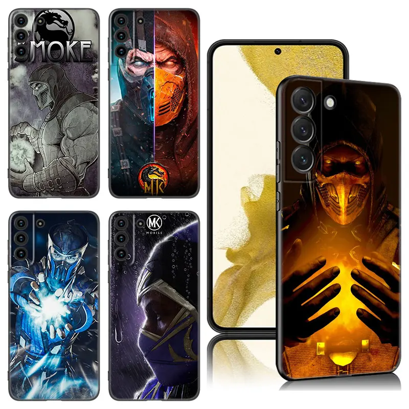 Game Mortal Kombat Phone Case For Samsung Galaxy S20 S21 S23 FE S22 Ultra S10E S10 Lite S8 S9 Plus S7 Edge Black Silicone Cover