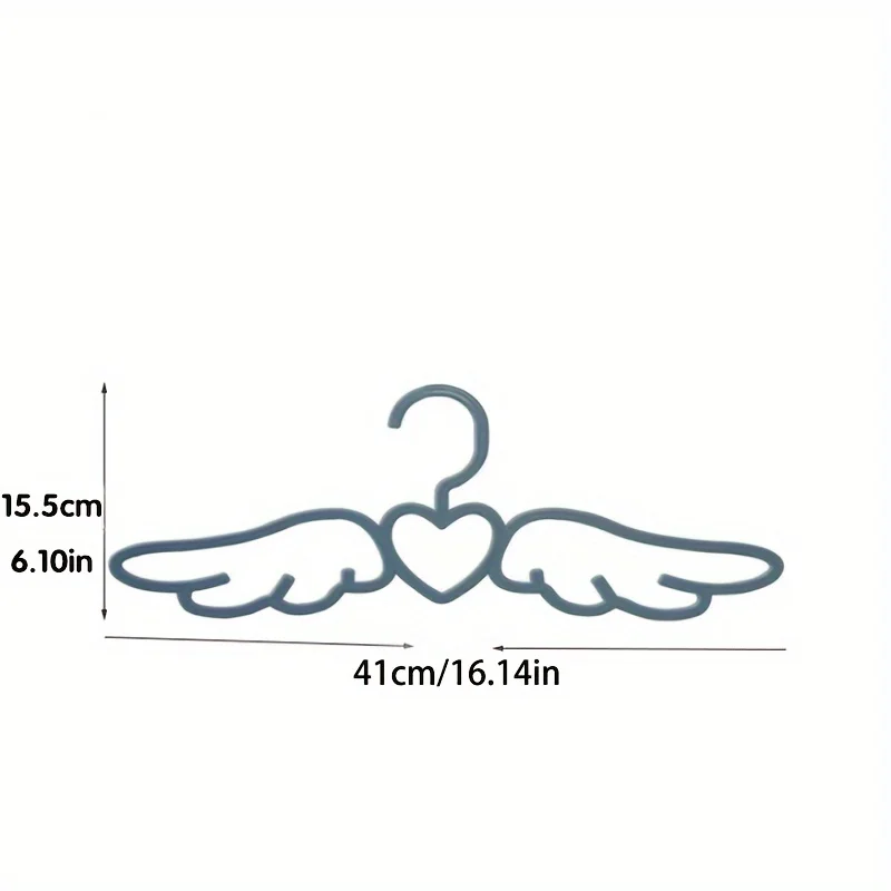 10/20 Pieces Angel Wings Hanger, Cute Heart Hanger, Children\'s Room Wardrobe Storage, Home Girl Wardrobe Organizer