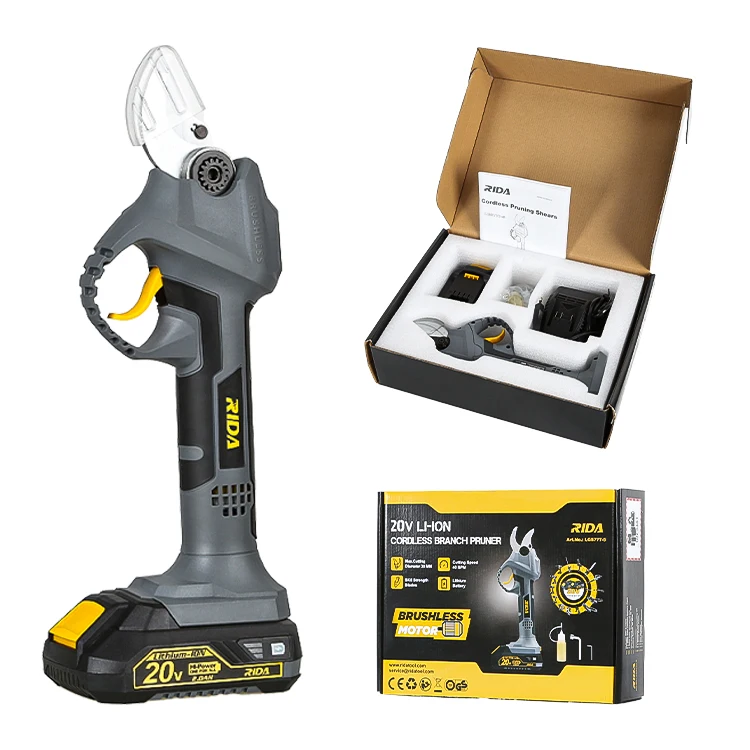 Портативный садовый инструмент, бесщеточный двигатель 20 в, портативный беспроводной Электрический секатор для резки ветвей