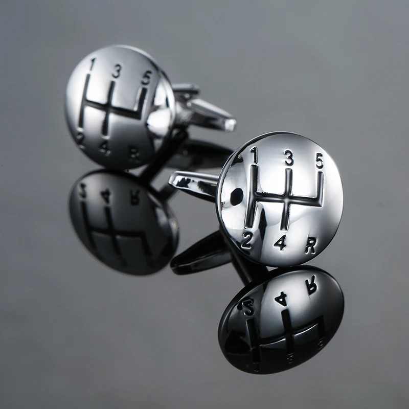 DY New high quality brass material luxury car manual gear Cufflinks fashion Men's French shirt Cufflink Wholesale of spot goods