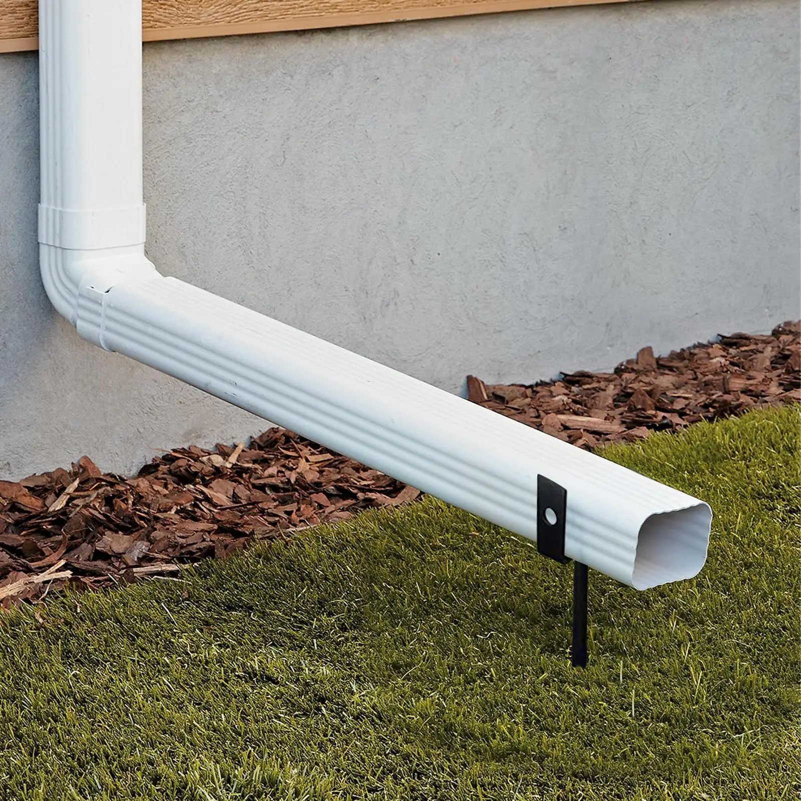 縦樋ブラケット 2 個雨樋スタビライザー調整可能な縦樋安定化サポート地面屋根小屋ホームキャノピー