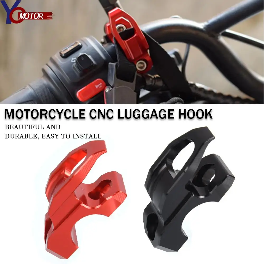 4 Color Multifunction Motorcycle Luggage Hook Bag Hanger Helmet Claw Double Bottle Carry Holders For 22 mm Handlebar Accessories