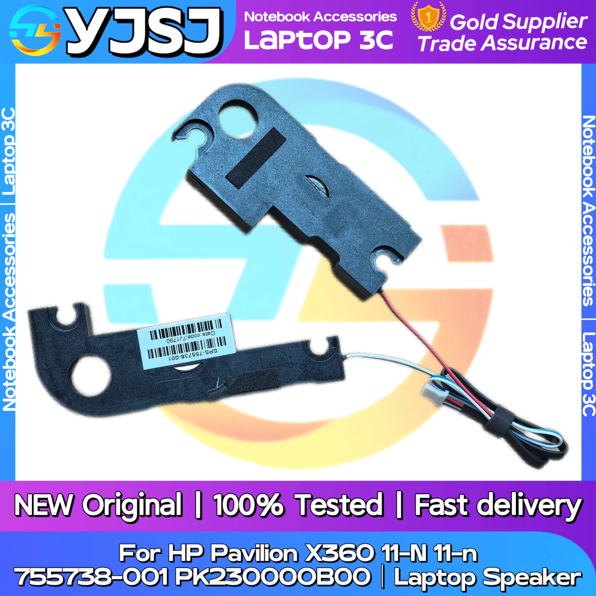 New Original Laptop Notebook Speaker For HP Pavilion X360 11-N 11-n built-in left and right speaker horn 755738-001 PK23000OB00