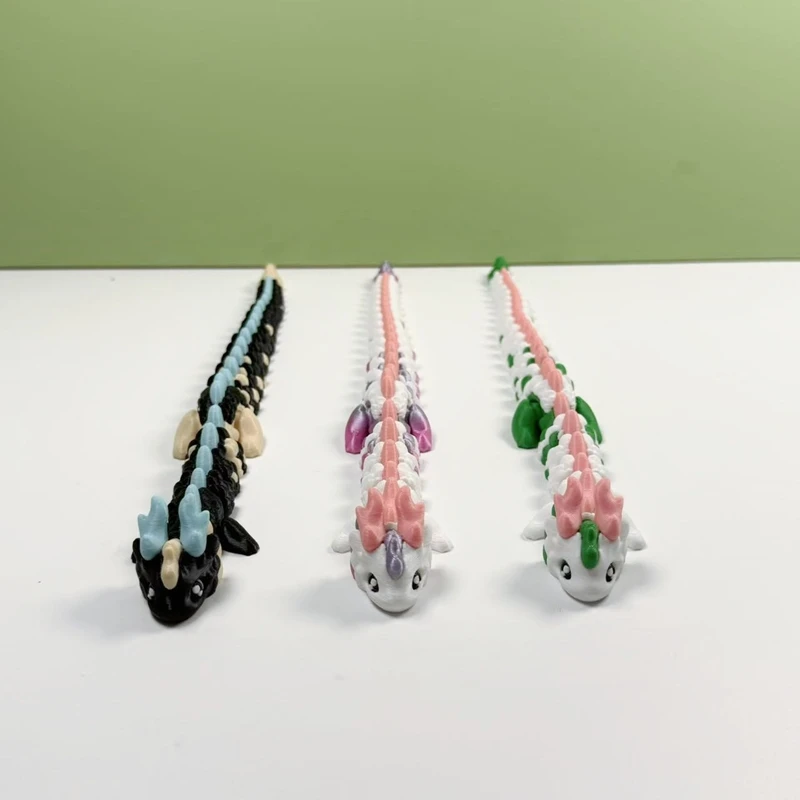 جديد سطح المكتب ديكور ثلاثية الأبعاد مطبوعة مقرن التنين زخرفة التنين محاكاة نماذج للحيوانات المنقولة تمثال المنزل