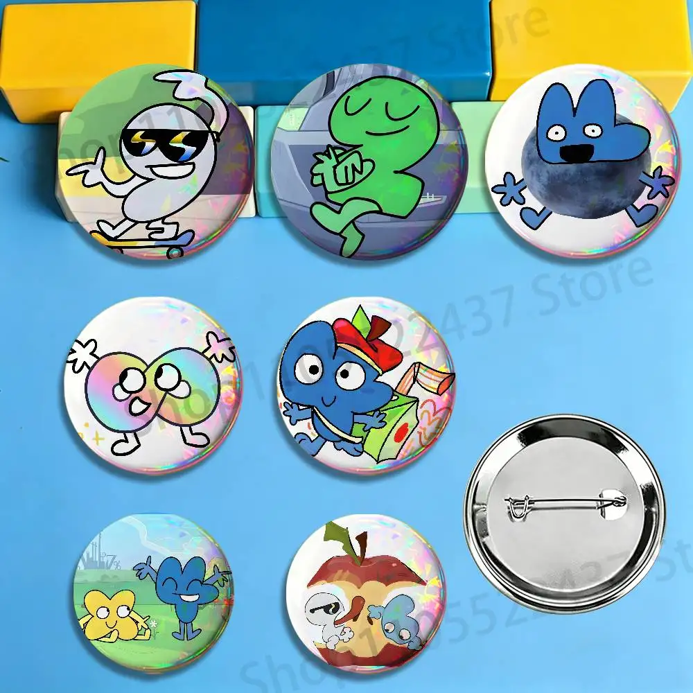 Cartoon One Two Three Four Number Badges Cartoon Character Pins Brooch for Bag Shoes Decoration Jewelry Gifts
