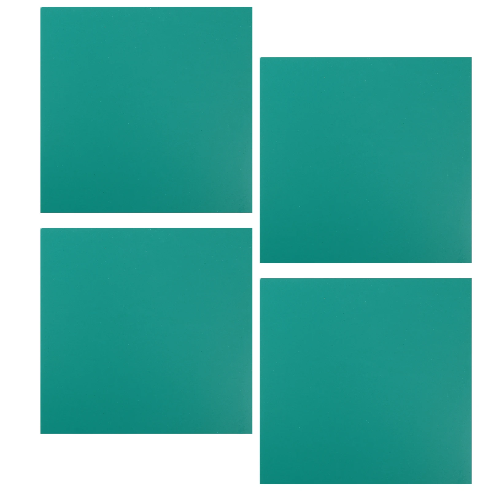 4 Pcs Soft Adhesive Plate 20x20CM Green Engraving Board Diy Craft Printmaking Plastic Carving Sheet Supplies