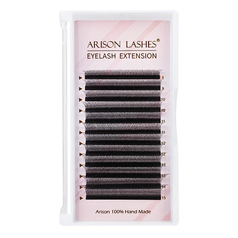 ARISON Double Tips 5DW Lashes 10D W-Shape Eyelash Easy Fan Volume Eyelashes Extension Premium Soft Light Lash Brazilian Cilios