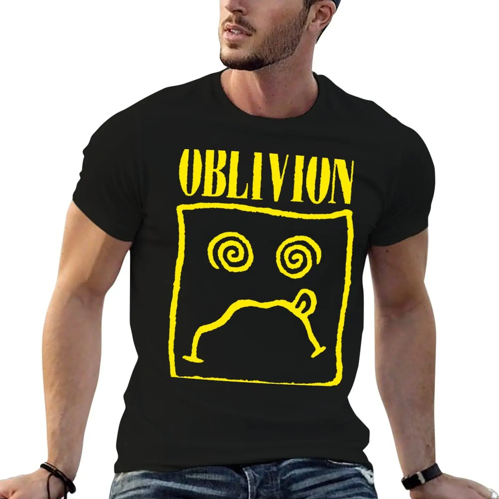 

package black pack t for plain Oblivion T-Shirt t-shirt shirt man cotton Band cotton