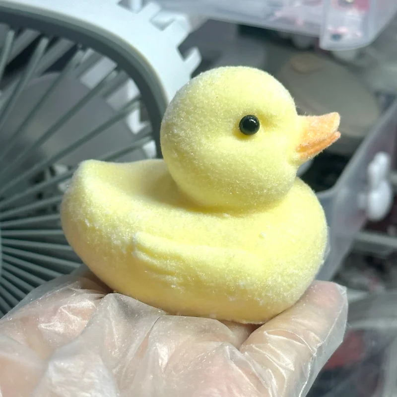 

Taba Squshy Cute Cartoon Plush Soft Big Yellow Duck Handmade Silicone Pinching Homemade Ornaments Fidgeting Girl Birthday Gift