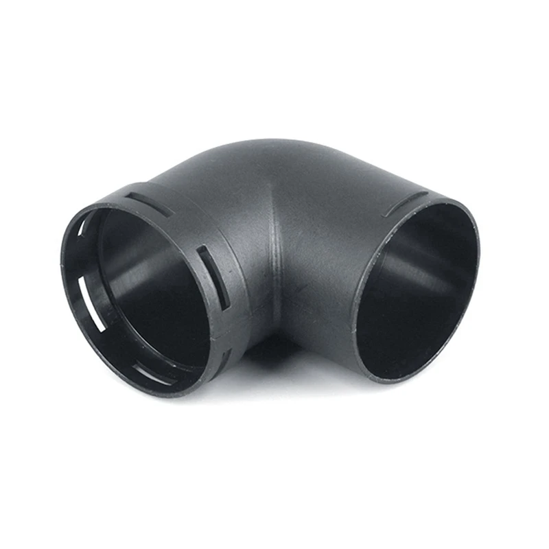 2Pcs 60Mm Car Heater Warm Air Ducting Pipe Elbow Outlet Connector Black Plastic Replacement Accessories Outlet Connector