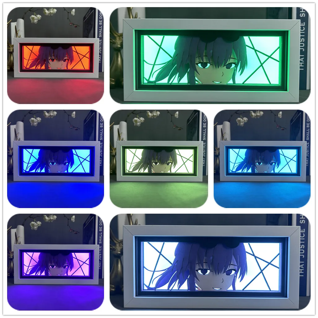 Anime wycinanka Lightbox Kafka Honkai gwiazda Rail Led lampka nocna do dekoracja sypialni prezent dla dziewczyny lampy stolik nocny