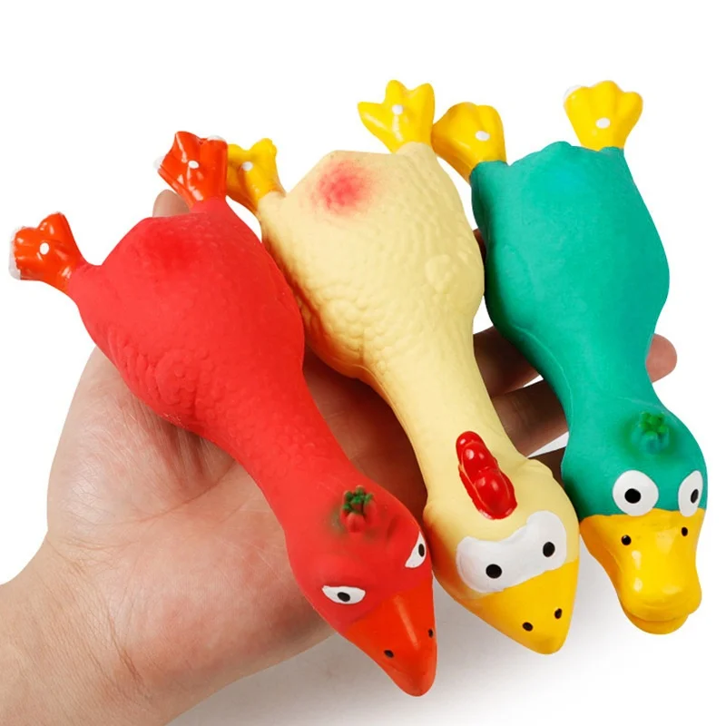 Bissfestes, quietschendes Gummispielzeug für Hunde, Latex-Kauspielzeug in Tierformen für die Schallherstellung von Welpen, Heimtierbedarf für Hunde – Detail 3