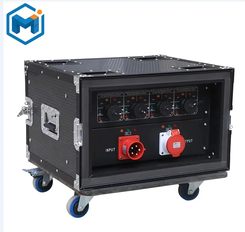 Customized 32A 5-Pin Input 4-Road 19-Pin Socapex Output Power Distribution 5-Pin Input 4-Road 19-Pin Socapex Power Distributor