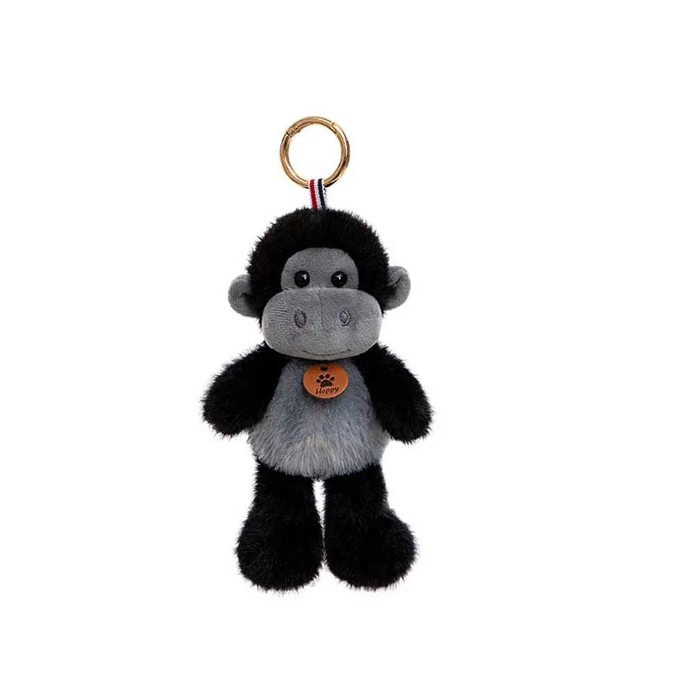 

Creative Cartoon Plush Animal Key Ring Bee Soft Cat Dog Pendant Fawn Baby Elephant Monkey Key Chain Bag Hangings