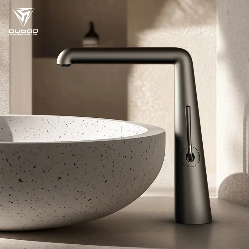Simple and unique design single handle faucet and bathroom sink faucet