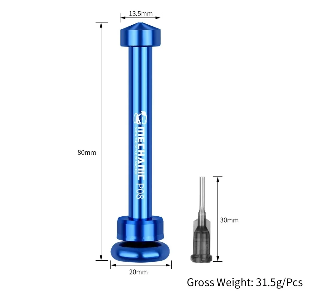 MECHANIC Alloy Solder Flux Dispenser, Welding Oil Booster, Syringe Type, Solder Paste Needle Booster, Welding Propulsion Tool