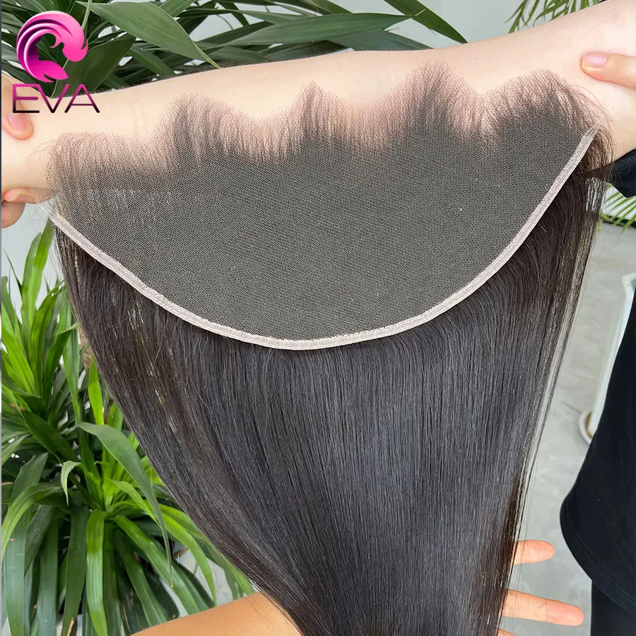 M Hairline 13x6 Frontali in pizzo HD reale Solo chiusure in pizzo svizzero HD invisibili Chiusure frontali in pizzo HD ultra sottile 13x4 M Hairline